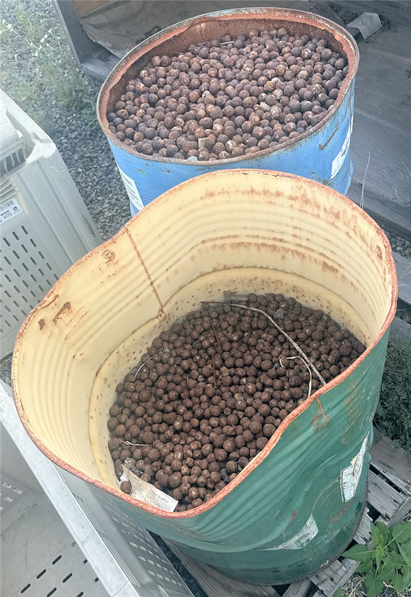 1-1/2 Barrels of USED Steel Grinding Balls, approximately 3/4" (+/-)